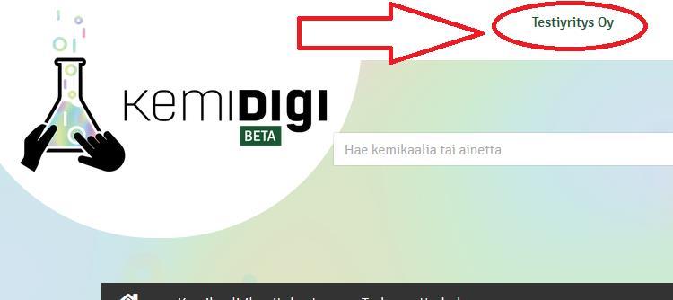 Yrityksen KemiDigi pääkäyttäjä luo tunnukset: 1. Pyydä toiminto yrityksesi käyttöön: tuoterekisteri(at)tukes.fi 2.