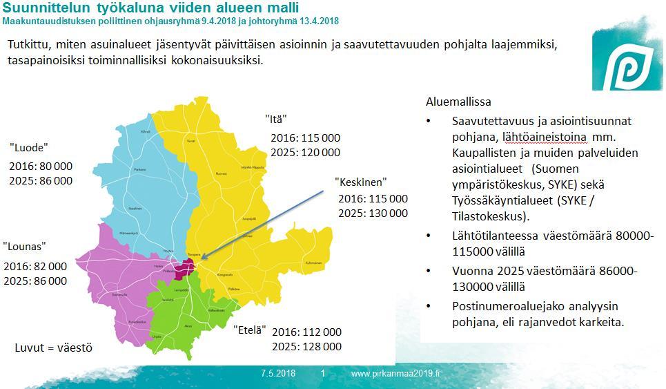 Pirkanmaan aluejako -