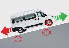 Vinkkejä ja lisää varusteluohjeita Vaihtoehdot Fiat hill holder -mäkilähtöavustin, Hill Descent Control (alamäkiavustin), Traction Plus Fiatin hill holder -mäkilähtöavustin estää ylämäkeen ajettaessa