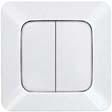 Passiiviset lähettimet 55x55 mm FT55RS-white Langaton painike ABB Jussi Langaton keinukytkin (ilman kehystä) 2-osainen valkoinen langaton painike 55x55 soveltuu ABB Jussi.
