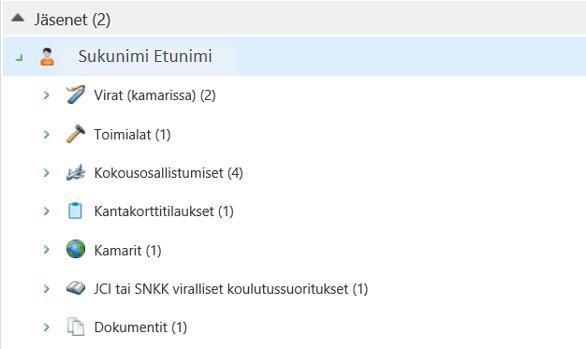 Syötä hakusana ja paina Enter (tai nuolta). M-Filesissa asiat liittyvät toisiinsa metatietojen kautta, jolloin haussa saattaa näkyä myös muita tietoja, joista löytyy samat hakusanat.