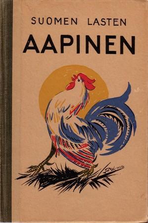 Lukemistossa on muun muassa Tolstoin kertomusten mukaelmia. Aapisessa on mustavalkoinen linoleumileikkauskuvitus. 14. SUOMEN lasten aapinen. Alakansakoulun lukukirja 1.