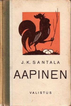 Suomen lasten aapinen tarjoaa lukuharjoitusten ohella faktatietoa aikansa uusista keksinnöistä. Vieraat kirjaimet opetetaan automerkkien avulla. 15. SANTALA, J. K.