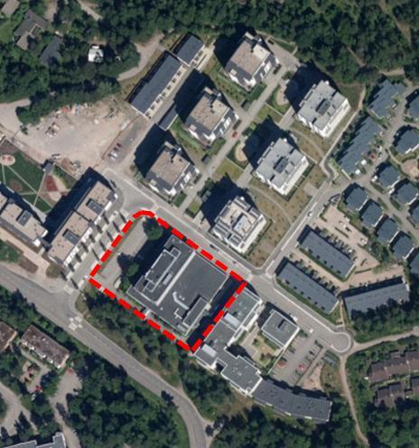 Nykyinen asuin-, liike- ja toimistorakennusten korttelialue muutetaan asuinkerrostalojen korttelialueeksi.