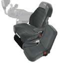 F Mukavuusvarusteltu istuin (Evolution Dynamic Dual Motion Super Comfort) on saatavana myös nahkaverhoilulla.