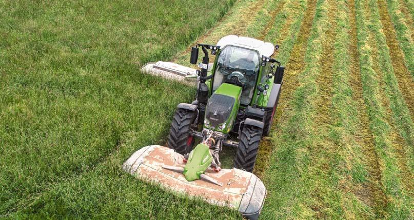 FENDT 500 VARION VOIMANSIIRTO Sujuvasti liikkeelle! Portaattomasti säätyvällä Fendt Vario -voimansiirrolla. Suuri voimanoton teho suoraan moottorista voimanottoakselille siirtyvän voiman ansiosta.