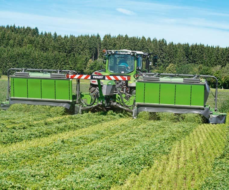 BeMove-hihnansäätö, tekevät Fendt TL -niittokoneesta tehokkaan ja kestävän koneen suurten pinta-alojen käsittelyyn.