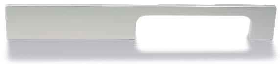 VETIMET 026589 Profiilivedin Lungo 40mm anodisoitu alumiini, valkoinen ja musta 026590 Profiilivedin