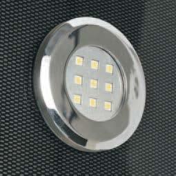 1W teholed 350mA, 6500-7000K, 80-90LM, IP20 122585 Ledspotti Base pinta-asennettava