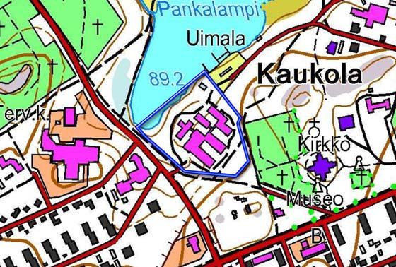 TEHTÄVÄ Asemakaavan muuttaminen SUUNNITTELUKOHDE Kohde rajatuu pohjoisessa Pankalampeen, lännessä Saattotiehen, idässä puistoalueeseen ja etelässä Kiiskinmäen myllyn alueeseen.