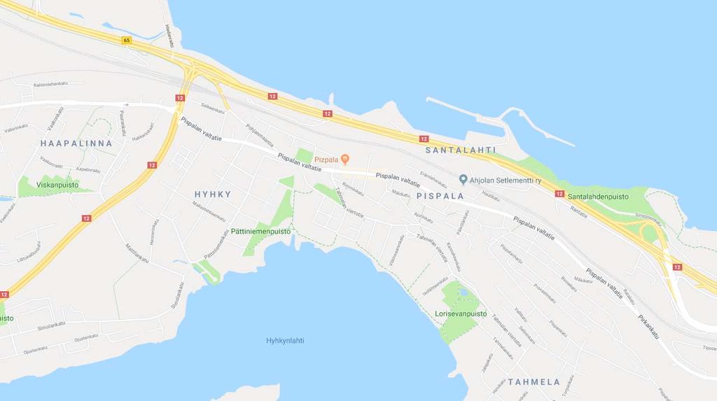 Vt12 Santalahti-Vaitinaro Kolmas kaista suoraan ajaville välille Uittotunneli-Enqvistinkatu 2,8 M Muuttuva