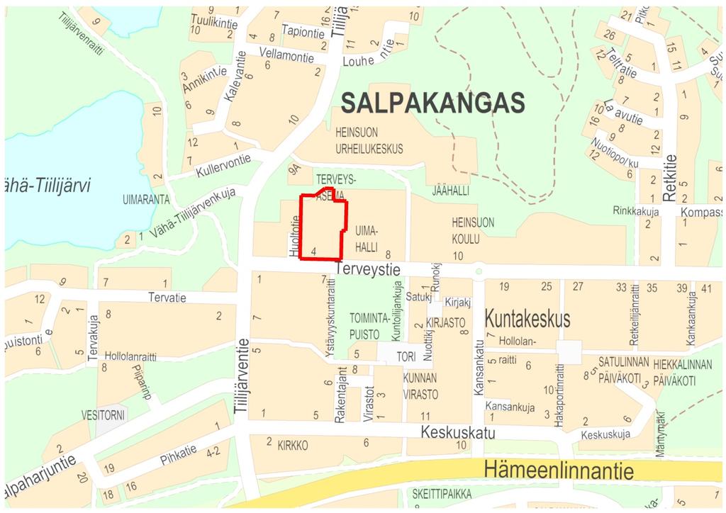 1 ASEMAKAAVA OSALLISTUMIS- JA ARVIOINTISUUNNITELMA Salpakankaan (01) kunnanosan korttelin 221 tontin 2 osaa koskeva asemakaavan muutos (Seniorikorttelin asemakaavamuutos).