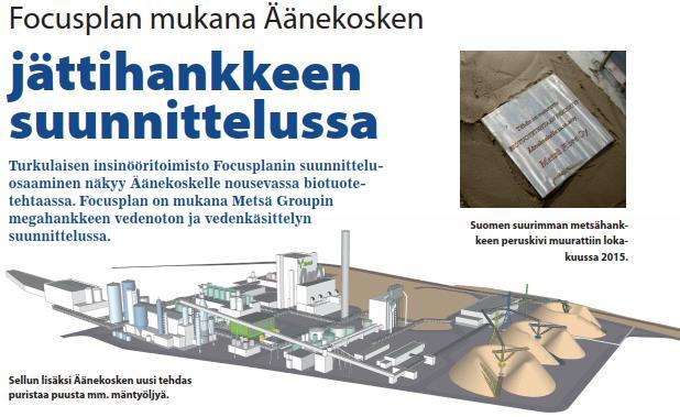 Case: Metsä Fibre - Äänekoski n. 120 suunnittelijaa n.