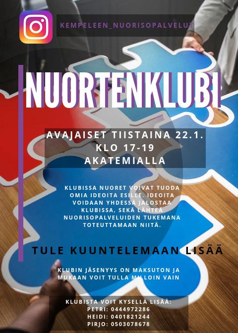 NUORISOPALVELUT NUORISOTYÖ TIETOTORIN LASTEN- JA NUORTENTILA Lapset (3.-6.-luokkalaiset): ma, ti ja to klo 13.00 15.30 Mediaryhmä ti klo 14.00-15.