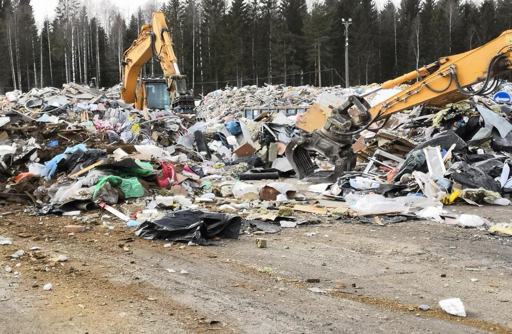 Sekalaisen rakennusjätteen lajittelu Lajiteltavia jakeita Kiviainekset esim.betoni Rauta Puu Muovit esim.