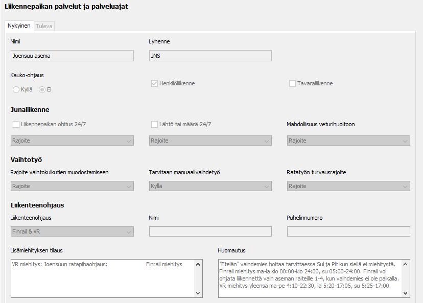 Ratapihojen palveluajat Ratapihojen liikenteenohjauksen palveluaikoja voi selata liikennepaikoittain LIIKEjärjestelmässä