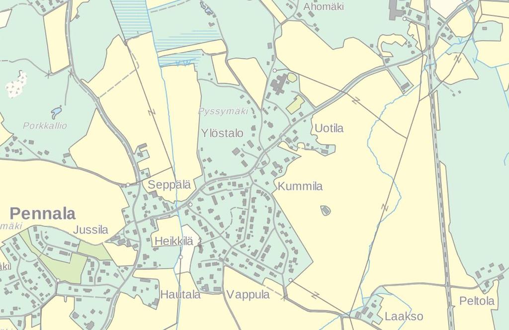 1 PERUS- JA TUNNISTETIEDOT 1.1 TUNNISTETIEDOT Asemakaavan tunnistetiedot ovat kaavaselostuksen kansisivulla. 1.2 KAAVA-ALUEEN SIJAINTI Asemakaava-alue sijaitsee Pennalassa noin 10 kilometrin päässä Orimattilan kaupungin keskustasta.
