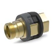 0 Nozzle connector/screw connector for connecting high-pressure nozzles and accessories to the high-pressure trigger gun (with nozzle connector). Connectors: 1x M 22 x 1.5 