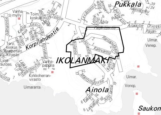 7.11.2013 OSALLISTUMIS- JA ARVIOINTISUUNNITELMA KORPILAHDEN IKOLANMÄKI ASEMAKAAVAN MUUTOS KOSKIEN 81. KAUPUNGINOSAN KORTTELEITA 38, 39, 40, 42, 45 51 JA 52.