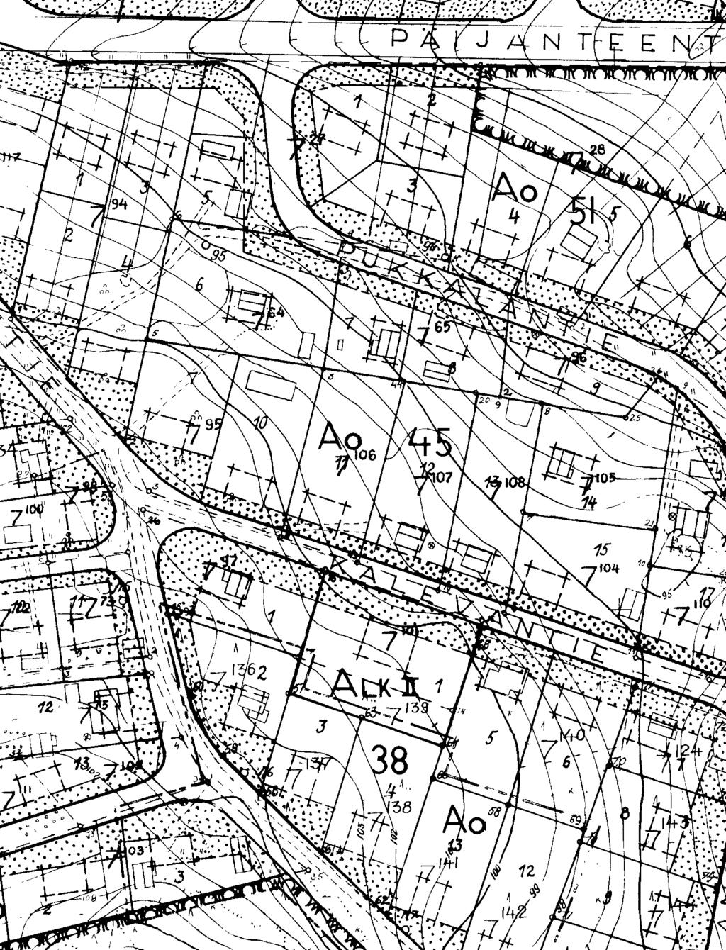 7.11.2013 Korpilahden yleiskaava Korpilahden yleiskaavassa (kunnanvaltuusto hyväksynyt 10.3.1980 oikeusvaikutuksettomana) suunnittelualue on pientalo- (AP) ja kerrostaloaluetta (AK).