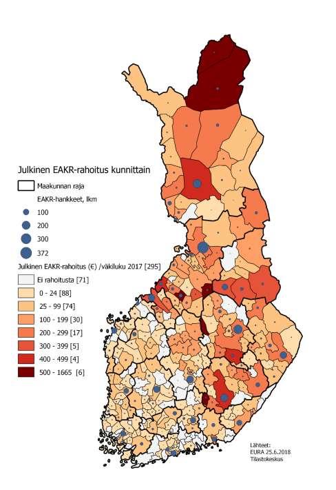 ESIMERKKI: JULKINEN EAKR-RAHOI- TUS KUNNITTAIN