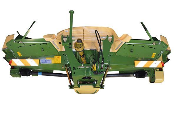44 /BA/Ei nstellungen/m ähwer ke/einstell ung des Aufbereitungsbleches T ext EC280/320 C V-Q -1 @ 59\mod_1297429715286_71.docx @ 558135 @ @ 1 Murskausastetta muutetaan vipua (1) siirtämällä.