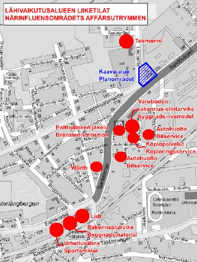 kaupallisen vetovoiman vahvistamisen kannalta on tarkoituksenmukaista keskittää kaupan toiminnot pääosin näille alueille. Asuinalueiden lähipalvelut täydentävät näiden kaupan keskittymien tarjontaa.