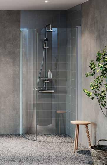 IDO Suihkut 5 IDO SHOWERAMA 8 -SARJA KLASSISTA MUOTOILUA SUIHKUNURKAN TAI -SYVENNYKSEN RAKENTAMISEEN.