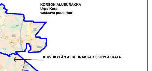 Viheraluekunnossapito ja metsätilat vastaa kaupungin omistamien asemakaavan mukaisten