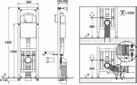 Lisävarusteet: 160 Patterikotelo 5752046 GB1921102077 59,00 7391530070629 AC muuntaja 5752047 GB1921102078 107,00 7391530070636 Villeroy & Boch Tilattaessa Villeroy & Bochin seinä-wc on mahdollista