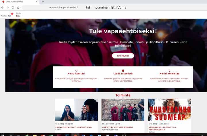 Otetaan Oma käyttöön kaikissa osastoissa joko osoitteessa vapaaehtoiset.