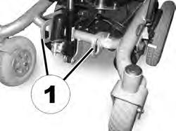 Invacare Kite 8.3.2 Käyttäjän kiinnittäminen liikkumisvälineeseen Fig. 8-1 Etuosa Fig. 8-2 Takaosa (vain vasen puoli näkyy kuvassa) 1.