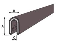 10520005492 D-nauha solukumi 21x17mm musta EPDM liimalla 50m/rll/laat m Tiivistenauha EPDM 3M liimanauhalla - Solukuminauha erittäin pitävällä, kumiin vulkanoidulla 3M TC teipillä - Käyttölämpötila: