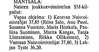 tarpeen nimetä. Sekaantumisen vaaraa ei ollut.