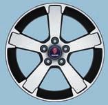 Evo 7x17 Saab 9-3 (VM03-12) 499 5-Spoke 6,5x16 Saab