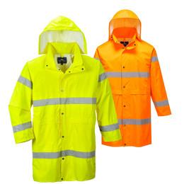 Pitkä sadetakki, HiVis lk3.