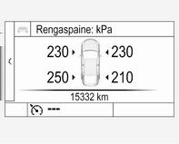 266 Auton hoito Huomautus Maissa, joissa lainsäädäntö edellyttää rengaspaineiden valvontajärjestelmän käyttöä, auton käyttölupa on voimassa vain käytettäessä paineantureilla varustettuja vanteita.