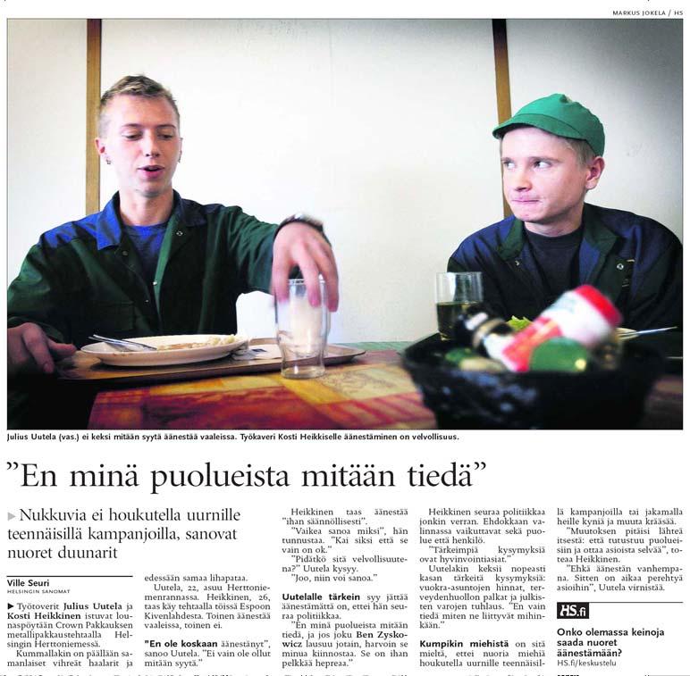 En vain tiedä, miten ne liittyvät mihinkään.