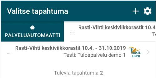 8 3. Itsepalveluautomaatti Jos haluat käyttää tapahtumassa itsepalveluautomaattia, pääset siihen tapahtumanäytössä pyyhkäisemällä tapahtumaa oikealle Valitse seuraavalta näytöltä Lähtö- ja