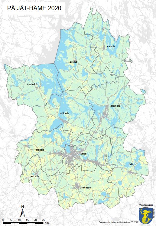 ALUE SYSMÄ HARTOLA PADASJOKI HEINOLA ASIKKALA LAHTI HOLLOLA