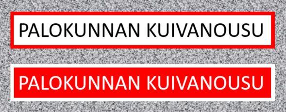 Kuva 6 Vedenottoliittimet Myös vedenottoliittimet merkitään selkeästi niitä suojaavan kotelon kanteen.