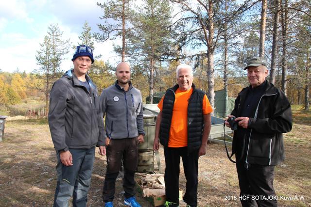 Kuvassa vasemmalta Antti Kekäläinen, Jarkko Larvanto, Hannu Kekäläinen sekä Hymeristi Jouko Puurunen.