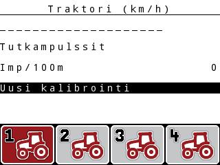 Käyttö, QUANTRON-A.7.1 Nopeuden kalibrointi Nopeuden kalibrointi on tarkan levitystuloksen perusedellytys.