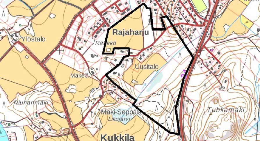 Kiventöyryntien asemakaava Alue sijaitsee Kukkilassa Kalliolan koulun eteläpuolelle ja Rätikön alueen itäpuolella. Alueella on peltoa ja jonkin verran metsää.