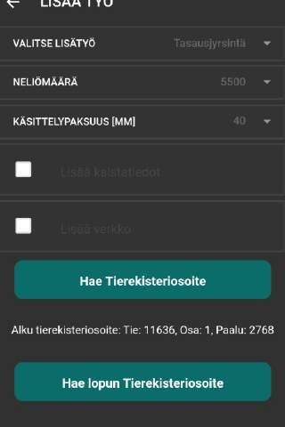 Sovellukset PRO LIIKENNEMERKKIPÄIVÄKIRJA