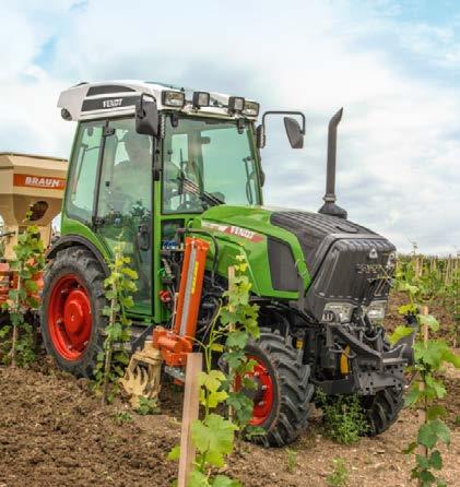 Fendt 200 F Vario Alkaen 1,32 metrin leveydestä Fendt 200 F Vario -traktoriin voidaan asentaa työskentelymukavuutta