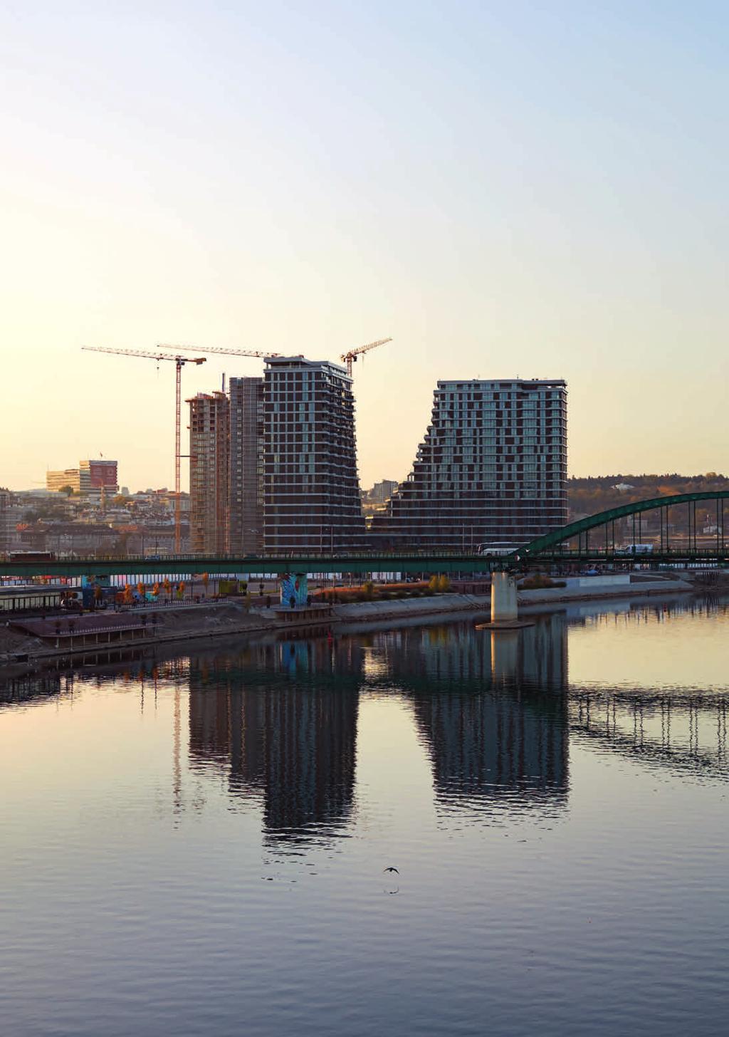 KUMPPANUUS SUUREN MITTAKAAVAN BELGRADE WATERFRONT RAKENNUSHANKE MAJAKKA HANKE BELGRADE WATERFRONT -HANKE Sijainti: Belgrad, Serbia Kokonaisinvestointi: 3 miljardia USD Laajuus: 8 hotellia, 5700