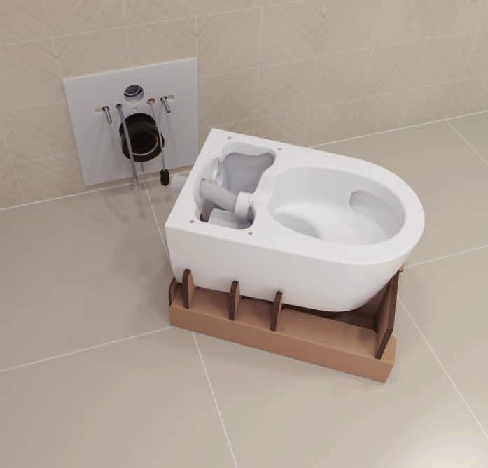 TUOTTEET JA RATKAISUT Yksi LV-asentaja pystyy helposti asentamaan Geberit AquaClean Selan.