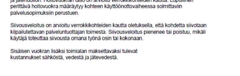 /kk, eli 90 000  8 AIKATAULU Kohteen nykyisten vuokrasopimusten