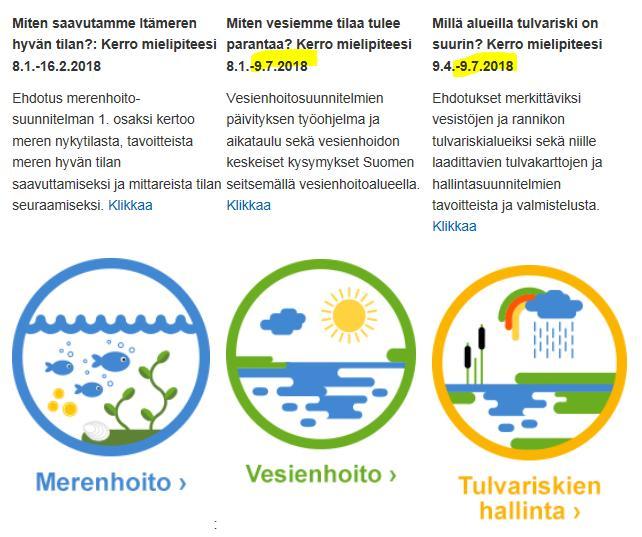 Vesienhoidon suunnittelu Päivitys vuosille http://www.ymparisto.